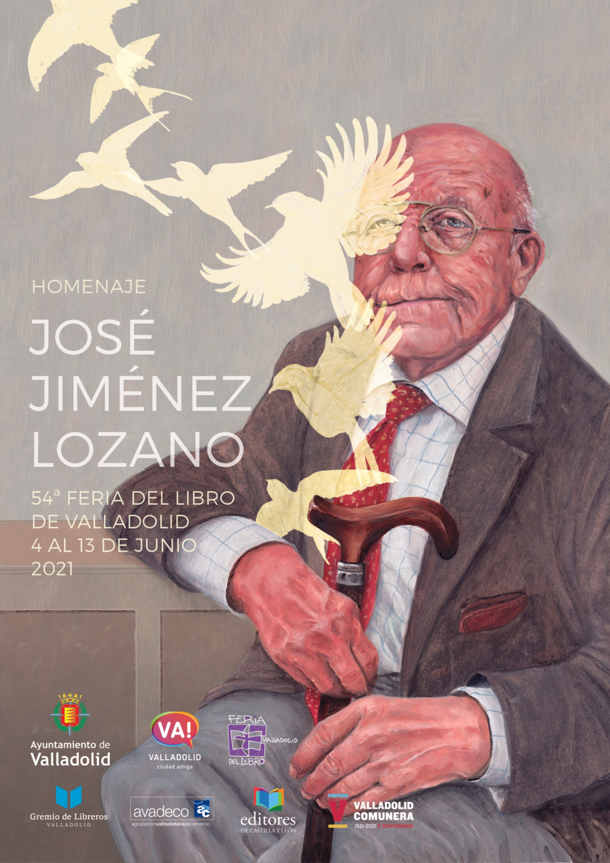 Feria del Libro 54 Cartel Homenaje a Josu00e9 Jimu00e9nez Lozano