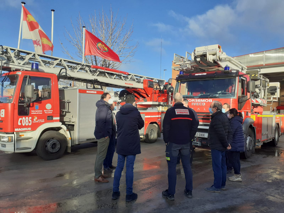 Reunion bomberos en Medina del Campo