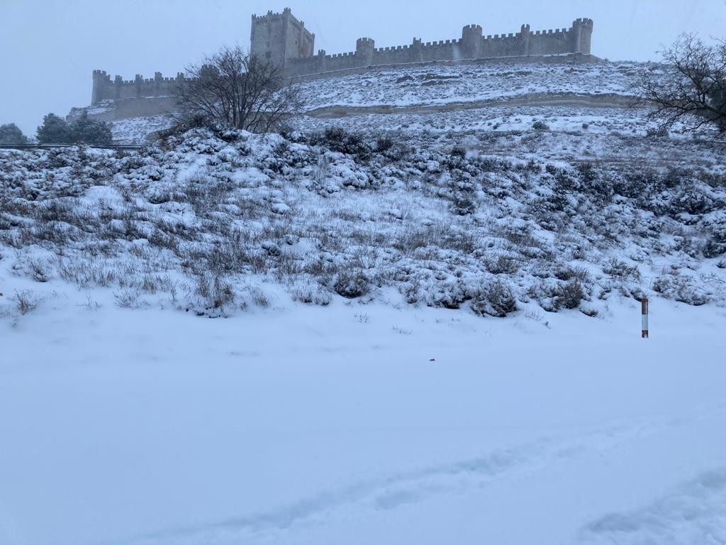 Borrasca peñafiel nieve