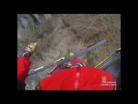 17.04.2022 Rescate de un herido en las cuevas de Valporquero, en Vegacervera (León)