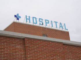 Letrero del Hospital de Medina del Campo