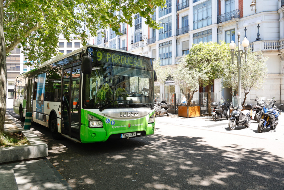 Autobús Auvasa línea 9 Recoletos